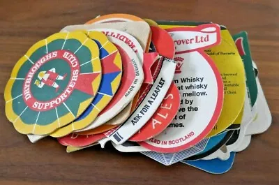 VINTAGE PUB BAR BEER MATS 1960's 70's HOME PUB MAN CAVE PICK FROM DROP DOWN MENU • £1.25