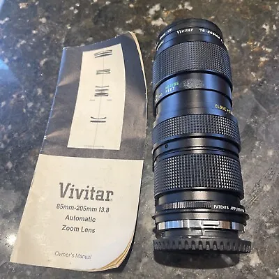 Vivitar 75-205mm 1:3.8 Cllose Focusing Auto Zoom Lens For Olympus OM Mount • $18