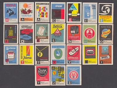 24 Old Czechoslovakian Unofficial Matchbox Labels  2. • $1.50