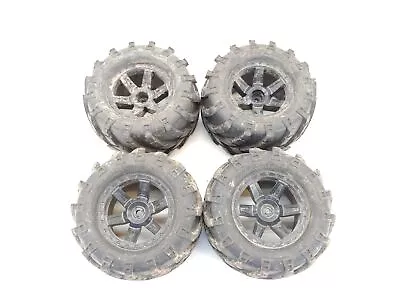 1 Stripped Hex: 4x Proline Masher 1/10 Monster Truck Tires On 12mm Hex Wheels • $26.99