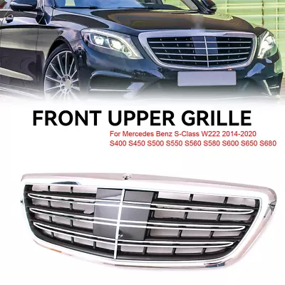 Front Grill Grille Fits Mercedes-Benz S-class W222 S500 S550 S600 2014-20 W/ACC • $173.31