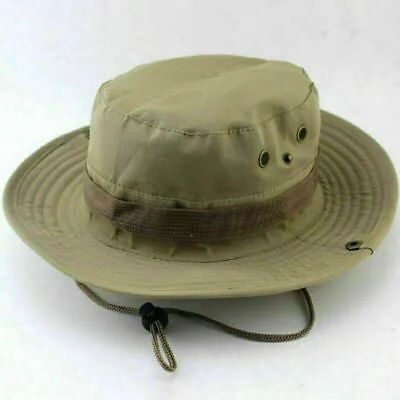 £5.83 • Buy Mens Outdoor Sun Hat Bucket Safari Bush Boonie Hiking Fishing Cap Wide Brim