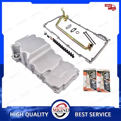 For Chevy 4.8l 5.3l 6.0l 6.2l 302-3 Ls Low Retro-fit Aluminum Rear Sump Oil Pan • $145.81