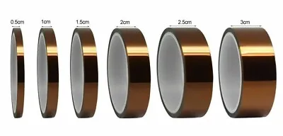 33m Heat Resistant Tape Kapton BGA High Temperature Thermal Insulation Polyimide • £3.79