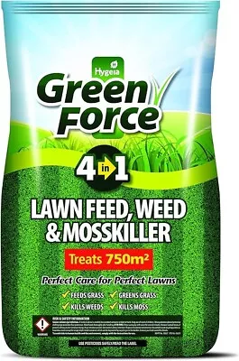 GREENFORCE G60015 4 In1 Lawn Feed Weed Moss Killer Green 50 X 40 X 25 Cm • £35.45