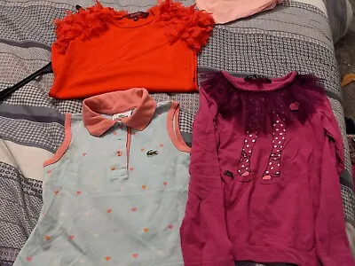 Set Of 3 Beautiful Girl Tops Incl. Lacoste Ted Baker (Age 5-6) • £20