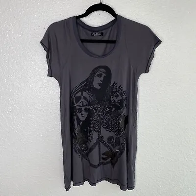 $39.99 • Buy Lauren Moshi Top Shirt Womens Medium Hippie Boho Peace Tee Soft Micro Midol 