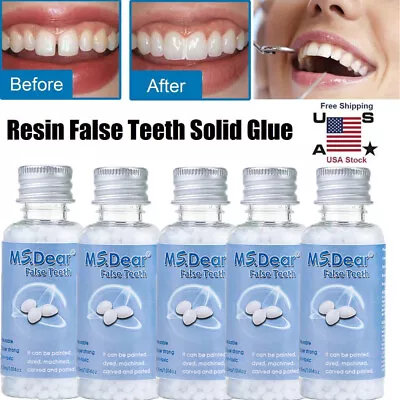 5/3x Tooth Repair Granules Temporary Fitting Beads Reusable Moldable False Teeth • $8.78