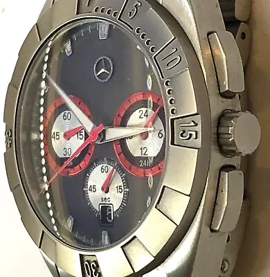 Mercedes Benz Motorsport AMG DTM Titanium Racing Car Accessory Chronograph Watch • £89
