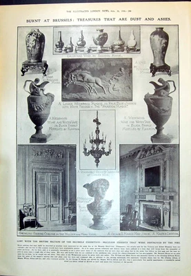 £20.83 • Buy Old 1910 British Brussels Exhibition Wedgwood Moore Florence Nighting 20th