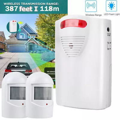 Wireless Motion Sensor Alarm  Doorbell Driveway Alarm System Home Security J5A9 • $21.99