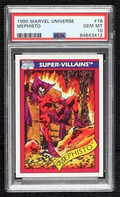 1990 Impel Marvel Universe Super-Villains Mephisto #78 PSA 10 GEM MT • $0.99