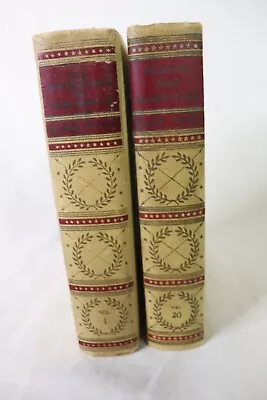 Antique 2 Books 1920 Mark Twain The Adventures Of Tom Sawyer & Europe Elsewhere • $24