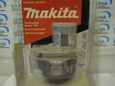 MAKITA 1234 BATTERY 193157-5 Ni-MH 12V 2.6Ah OEM FOR CORDLESS DRILL CHARGER*NEW • $11.19