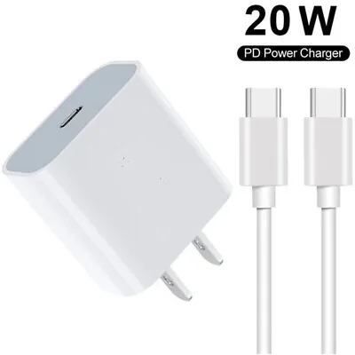 For Motorola RAZR V3 20W PD USB-C Fast Charger+Type-C Cable • $8.99