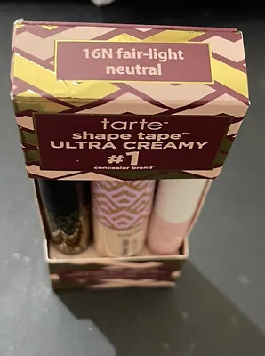 Tarte Shape Tape™ Ultra Creamy - Best-sellers Set - 16N Fair Light Neutral • $49