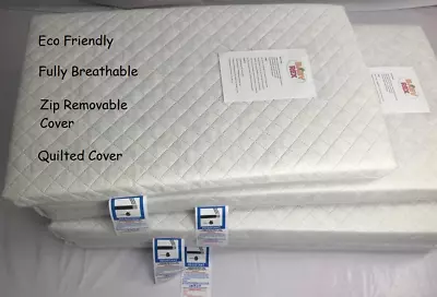 MATTRESS FOR IKEA COT 112 X 55 X 7 CM COTS Fully Breathable • £22.99
