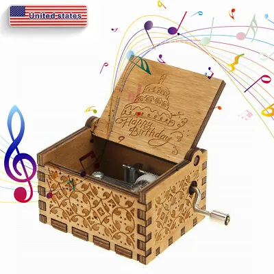 Birthday Gifts  Happy Birthday  Music Box Hand Craft Handmade Classic Music Box • $6.99