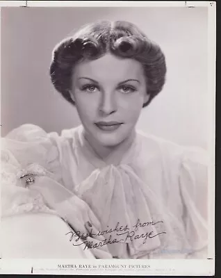 8x10 Vintage Photo Movie Star Actress Martha Raye • $19.99