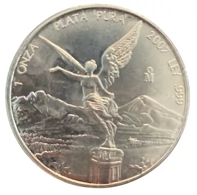 2007 Mexico 1 Oz Silver Libertad Coin   • $109.95