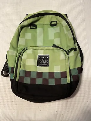 Minecraft Creeper Kids Green School Backpack Bag • $13.10