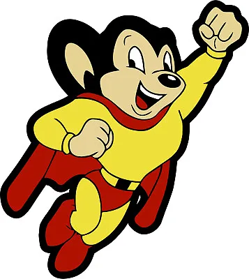 Mighty Mouse Right Vintage Superhero Decal Sticker 3m Us Made Vehicle Window Car • $59.99