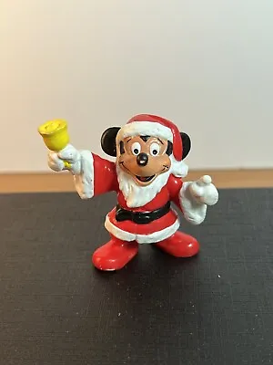 Mickey And Friends - Bully 1985 PVC Figure - Mickey As Santa 2” • $9.99