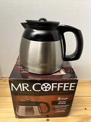 Mr. Coffee Stainless Thermal Carafe & Lid 8 Cup Replacement Part BVMC-SJX33GT • $22.94