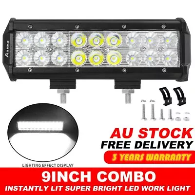 9inch LED Work Light Bar Spot Flood Combo Offroad SUV 4WD ATV Truck Driving Bar • $29.99