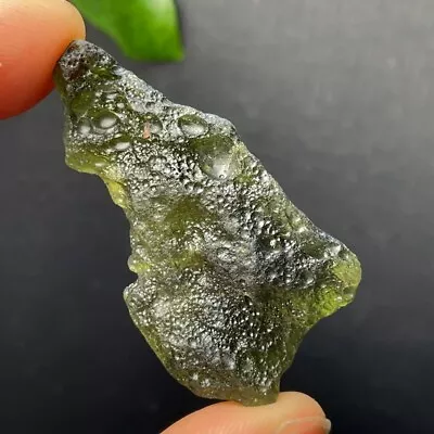 36CT Moldavite Genuine Raw Moldavite Crystal From Czech Republic PICcertificate • $4.25