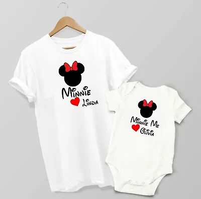 £6.90 • Buy Personalised Mothers Day T-Shirt  Minnie Me Mommy Day  Child Daughter Mum Tshirt