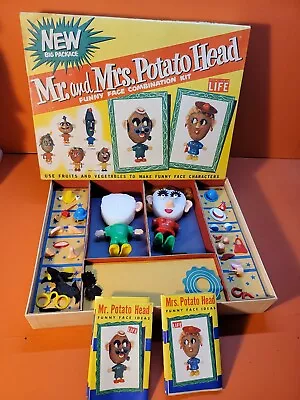 Vintage Rare LIFE Mr. And Mrs. Potato Head Funny Face Combination Kit ~ IOB • $125