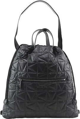 Michel Kors Winnie $448 Convertible Backpack Travel Handbag Purse Black Quilted • $169