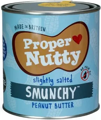 Proper Nutty Smunchy Peanut Butter Slightly Salted (Multipack 2x1kg) • £18.03