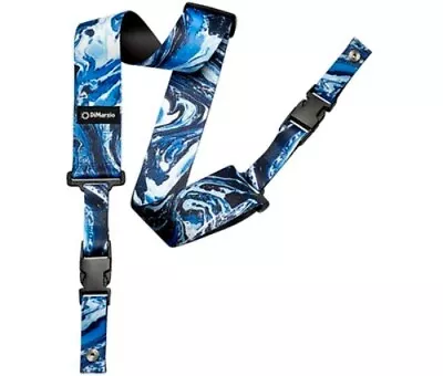 $31.99 • Buy NEW DiMarzio Steve Vai ClipLock 2  Guitar Strap - BLUE UNIVERSE, #DD2240