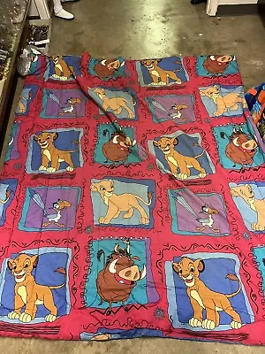 Vintage Disney 1990s Original Lion King Bedding Set • $100