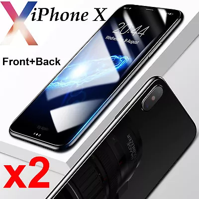 X2 Anti-scratch 4H PET Film Screen Protector For Apple IPhone X Front And Back • $5.20