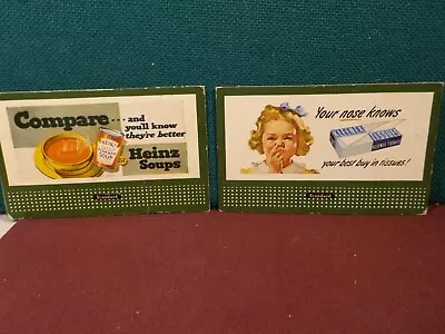 Vintage 1950's Miniatrue Billboards For Lionel 2pc Heinz Tomato Soup & Kleenex • $0.99