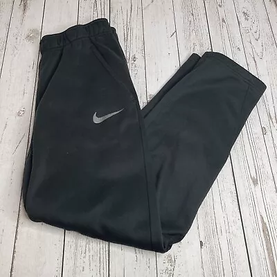 $19.51 • Buy Nike DriFit Sportswear Tapered Track Pants Black Mens Small 28  Inseam