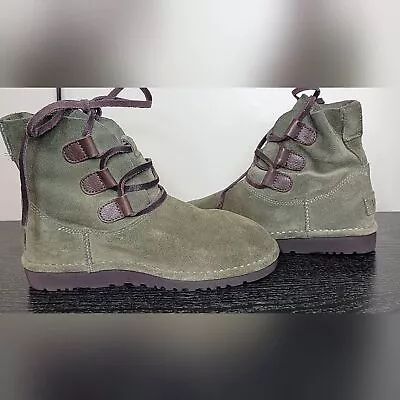 Women's Ugg Elvi Boots Spruce Army Green Size 5 • $29.99