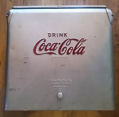 Vintage Antique Stainless Steel Coca Cola Cooler With Tray • $475.55