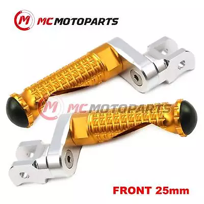 For Yamaha VMAX 1200 85-07 06 05 04 03 MPRO 25mm Extended GOLD Front Foot Pegs • $51.02