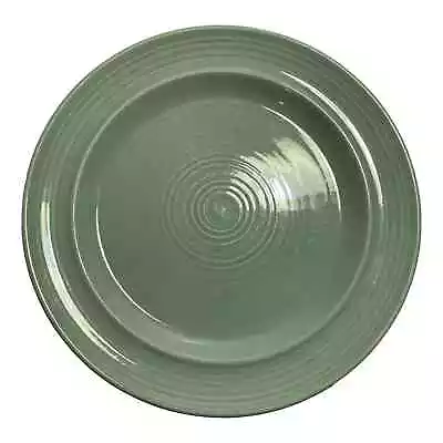 Vintage 80's Metlox ColorStax 10.75  Dinner Plate Hand Crafted Mint Green USA • $15.99