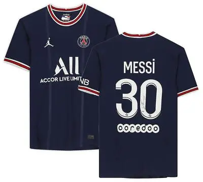 $2820.18 • Buy LIONEL MESSI Autographed Saint-Germain 2021-22 Home Jersey FANATICS