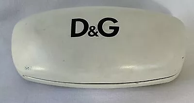 Auth  Whte/Black Dolce& Gabbana D&G Hard Clamshell Eyeglasses Sunglasses Case • $18