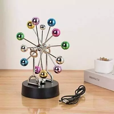 Electronic Permanent Motion Toy Balance Ball Magnetic Rotation Office Decoration • £11.02