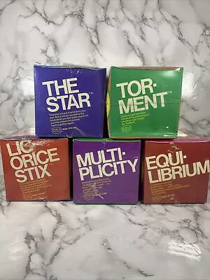 Vintage 1970s Brain Teaser Games SEALED (Brand New) Set 5 • $50