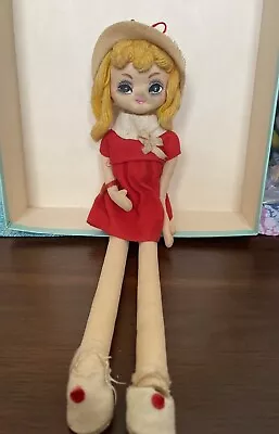 Vintage Pose Doll Big Eyes Made In Japan 13” Bradley Style Doll • $12.99