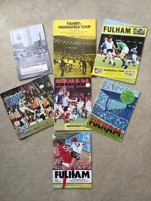 £4.95 • Buy 7 X Vintage Fulham V Huddersfield Town Football Programmes Bundle 1970s & 1980s