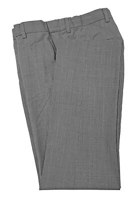 Allure Men Grey Dress Pants Flat Front Slim Fit Chino Tapered Leg Suit Pants • $17.95
